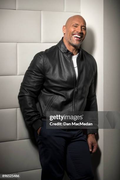 Actor Dwayne Johnson is photographed for USA Today on December 12, 2017 in Los Angeles, California.