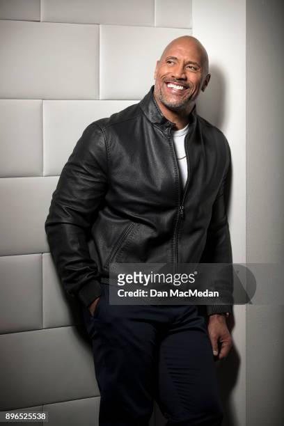 Actor Dwayne Johnson is photographed for USA Today on December 12, 2017 in Los Angeles, California.