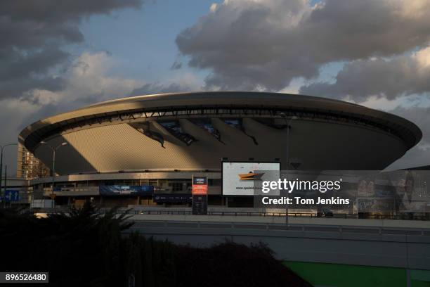 The Spodek Arena where the Intel Extreme Masters esports tournament was held in Katowice on March 3rd 2017 in Poland