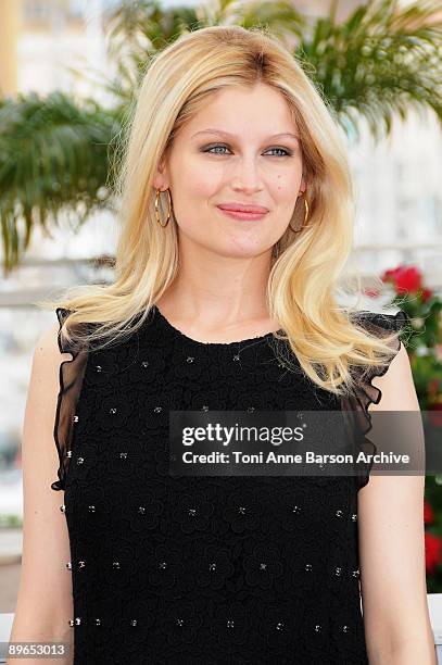 Actress Laetitia Casta attends the "Face" Photo Call at the Palais des Festivals during the 62nd Annual Cannes Film Festival on May 23, 2009 in...