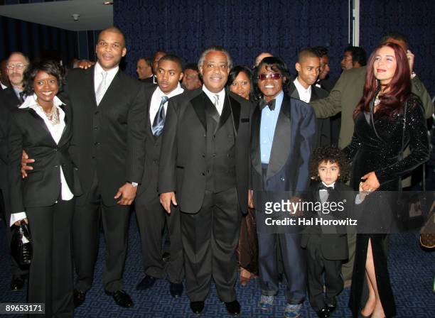 Tyler Perry, guest, Nas, Al Sharpton, James Brown and son, Jesse Jackson and Tomi Rae Hynie