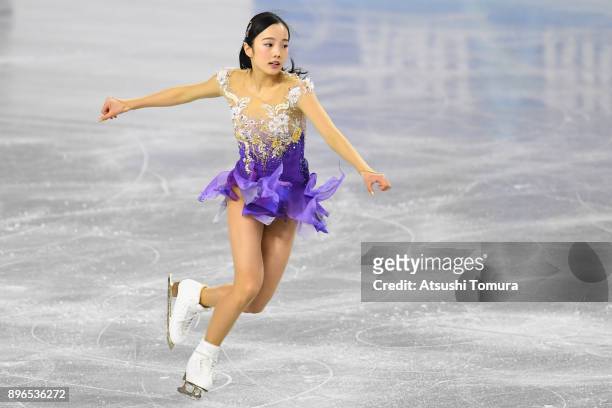 Marin Honda of Japan competes in the ladies short program during day one of the 86th All Japan Figure Skating Championships at the Musashino Forest...