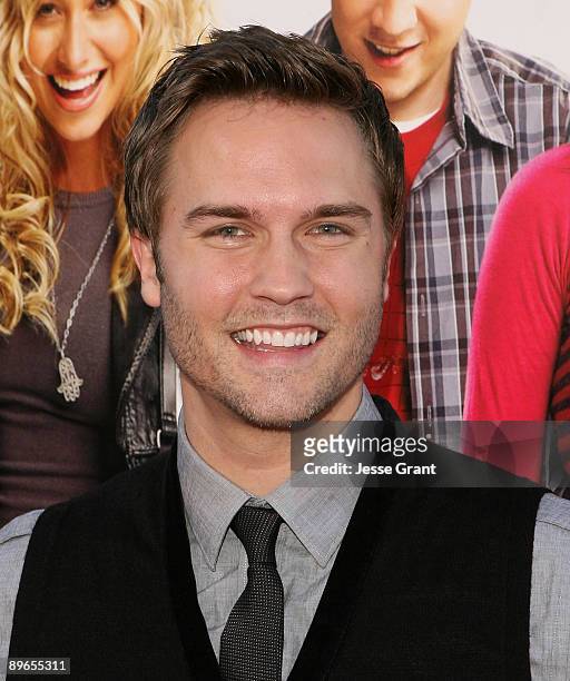 Actor Scott Porter arrives to the Los Angeles Premiere of "Bandslam" at Mann Village Theatre on August 6, 2009 in Westwood, California.
