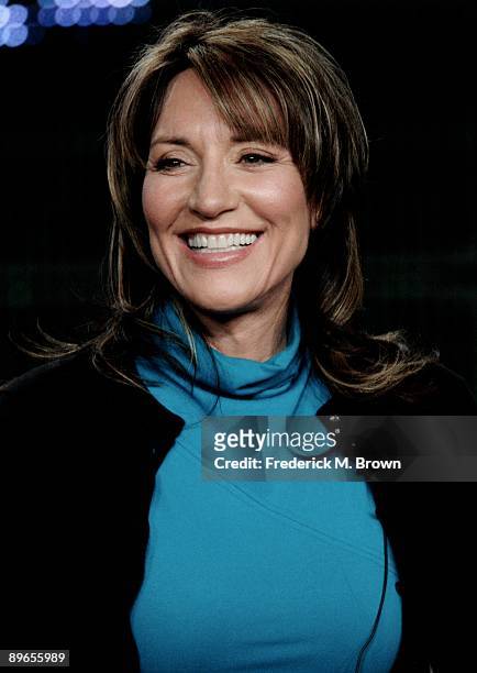 Actress Katy Sagal of the television show Sons of Anarchy speaks during the FOX portion of the 2009 Summer Television Critics Association Press Tour...