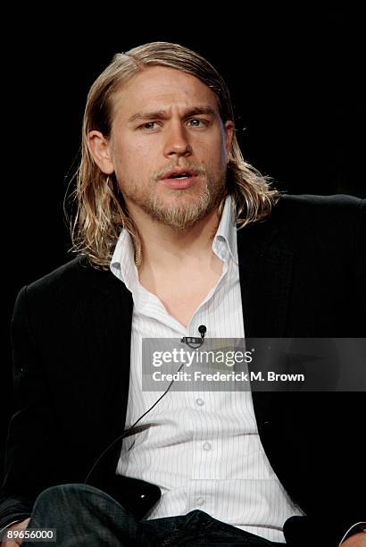 Actor Charlie Hunnam of the television show Sons of Anarchy speaks during the FOX portion of the 2009 Summer Television Critics Association Press...