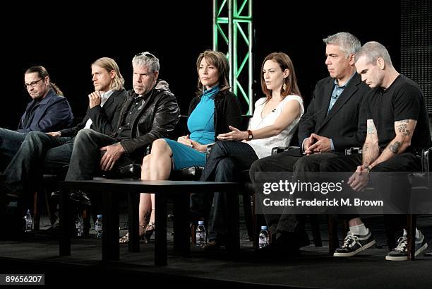 Creator/Executive Producer Kurt Sutter, actor Charlie Hunnam, actor Ron Perlman, actress Katey Sagal, actress Maggie Siff, actor Adam Arkin and actor...