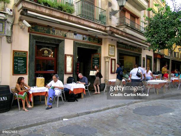 Seville, Andalusia . Las Escobas restaurant.