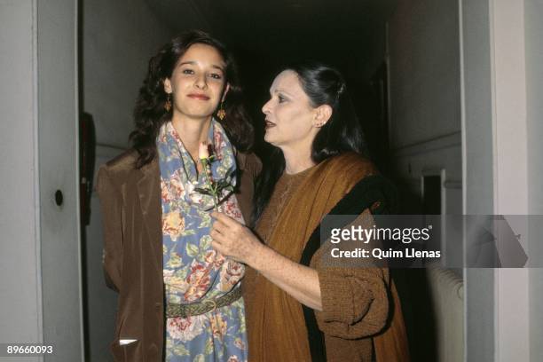 Lucia Bose with her daughter Paola Dominguin