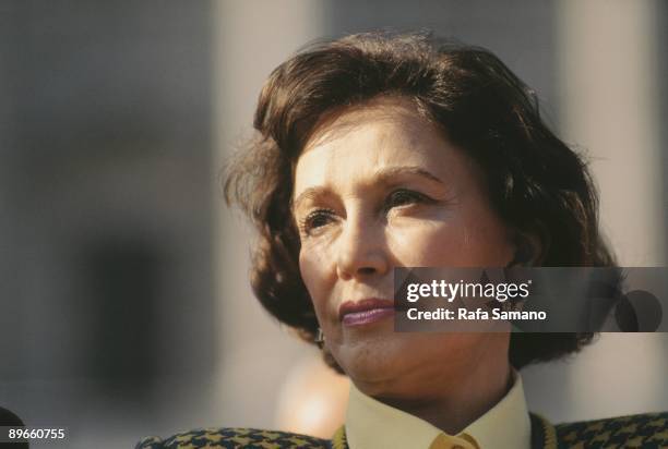 Carmen Franco, daughter of the general Francisco Franco In the celebration of the anniversary of her father´s death