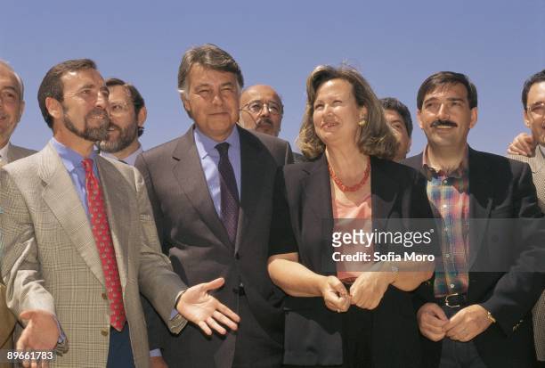 Felipe Gonzalez in the Environments´Day President Felipe Gonzalez with his PSOE partners Ana Tutor, Juan Barranco, Jaime Lissavetsky and Jose Maria...