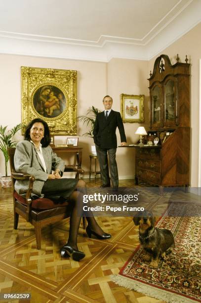 Belen Hurtado of Amezaga and her brother Francisco Hurtado of Amezaga, marquises of Riscal