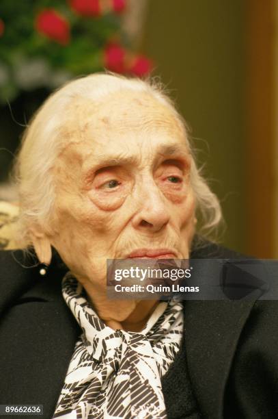 Dolores Ibarruri ´The Pasionaria´, PCE historical leader At her 92th birthday