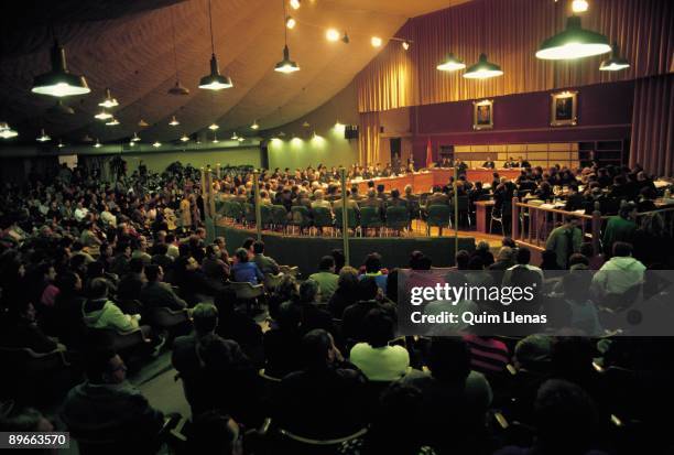 Trial for the case of the Colza Session of the trial by the case of the colza taken place in an auditory of the Casa de Campo park