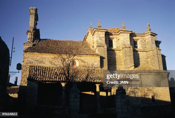 Anunciada church, Urena Facade of the Romanic church of Uruena town. 13th century. Valladolid province