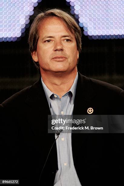Creator Graham Yost of the television show "Lawman" speaks during the FOX portion of the 2009 Summer Television Critics Association Press Tour at The...