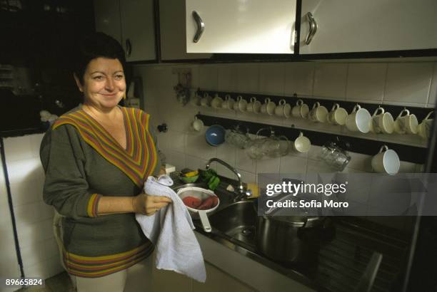 Lourdes Ortiz, writer, at her home in Madrid