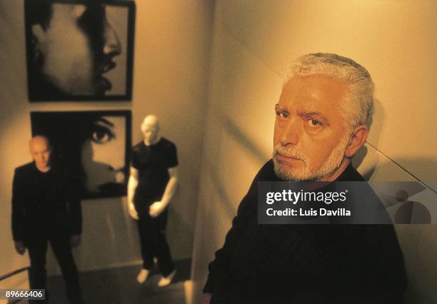 Paco Rabanne in his studio at Paris