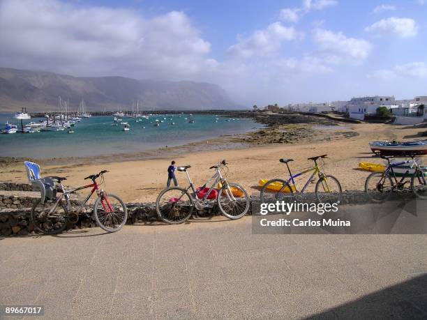 Graciosa Island . Caleta de Sebo. Caleta de Arriba Beach.