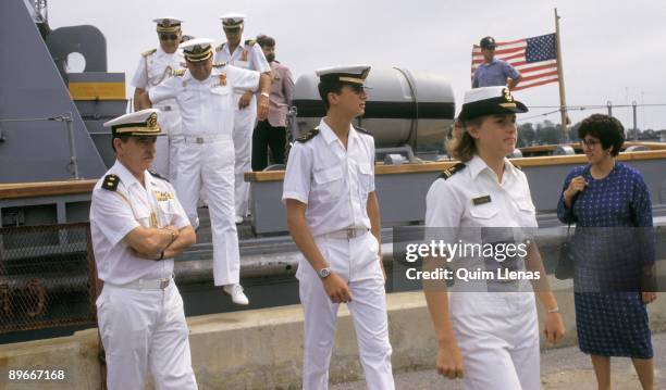 Prince Felipe in the Navy Academy of Annapolis