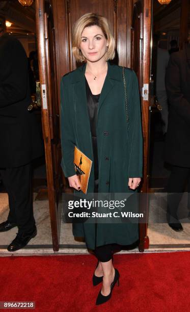 Actor Jodie Whittaker attends the opening night of 'Hamilton' at Victoria Palace Theatre on December 21, 2017 in London, England.