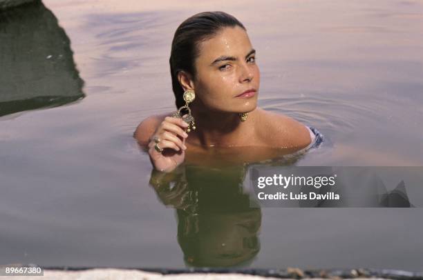 Leticia Sabater, TV presenter In the water