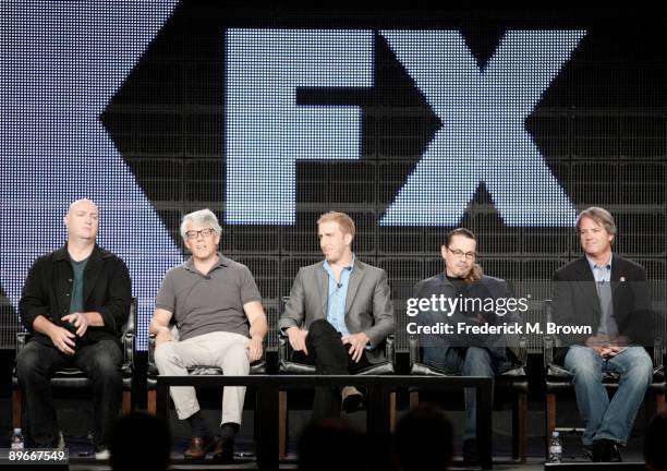 Creator Shawn Ryan of "The Shield", Executive Producer Peter Tolan of "Rescue Me", Creator/Executive Producer Todd A. Kessler of "Damages",...