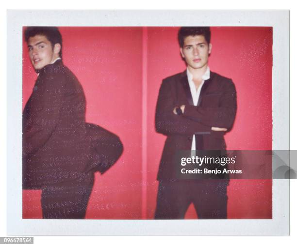 Actor Gregg Sulkin is photographed for The Fashionisto on September 16, 2015 in Los Angeles, California.