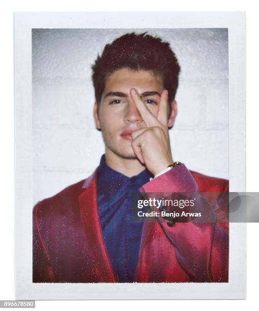 Actor Gregg Sulkin is photographed for The Fashionisto on September 16, 2015 in Los Angeles, California.