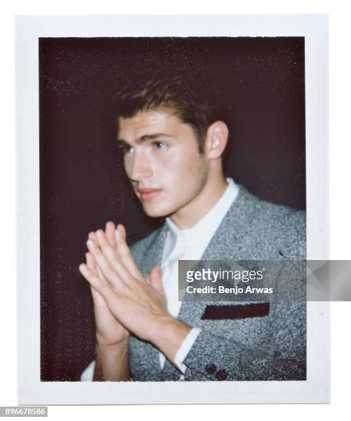 Actor Gregg Sulkin is photographed for The Fashionisto on September 16, 2015 in Los Angeles, California.