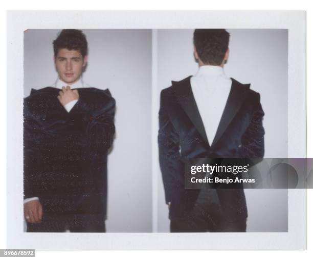 Actor Gregg Sulkin is photographed for The Fashionisto on September 16, 2015 in Los Angeles, California.