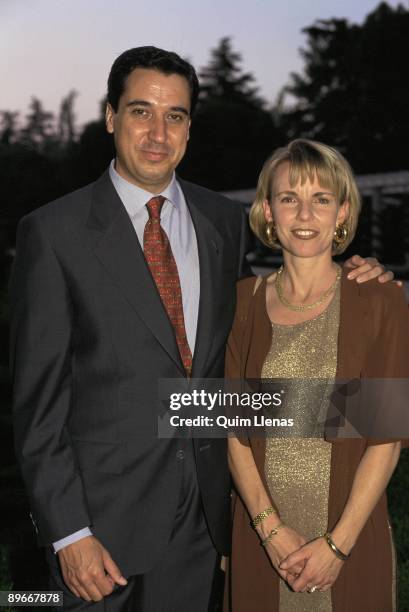 Eduardo Zaplana, president of the Generalitat of Valencia, and his wife Rosa