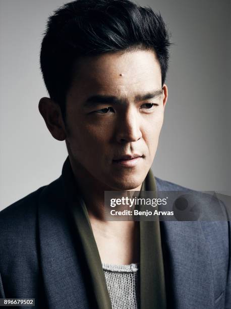 Actor John Cho is photographed for The Fashionisto on August 13, 2014 in Los Angeles, California.