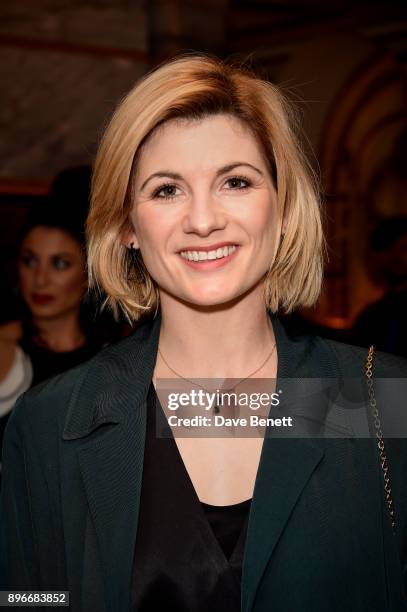 Jodie Whittaker attends the press night performance of "Hamilton" at The Victoria Palace Theatre on December 21, 2017 in London, England.