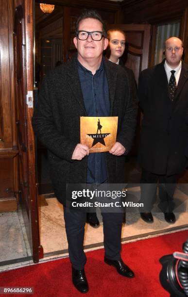 Matthew Bourne attends the opening night of 'Hamilton' at Victoria Palace Theatre on December 21, 2017 in London, England.