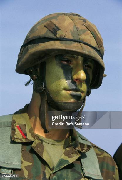 Navy soldier `Dressed of camouflage.