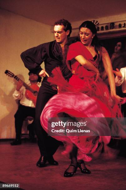 Lola and Jose Greco in ´Latido´ Flamenco performance in the Corral de la Moreira