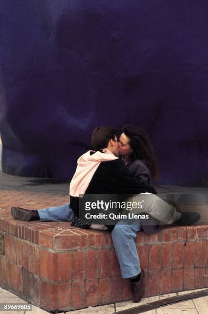 Couple kissing each other