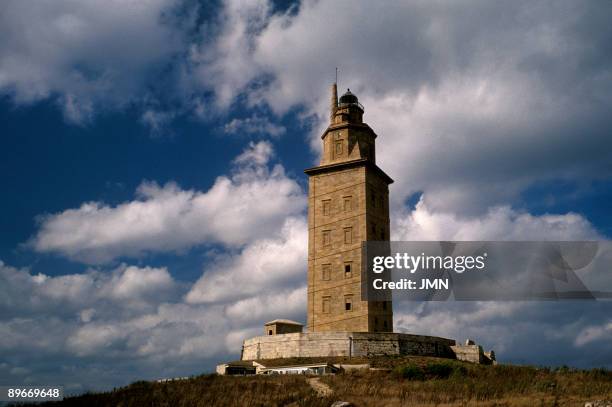 Lighthouse Tower of Hercules. La Coruna. It is one of the oldest active Roman lighthouses in the world. The Tower of Hercules is a Roman lighthouse...