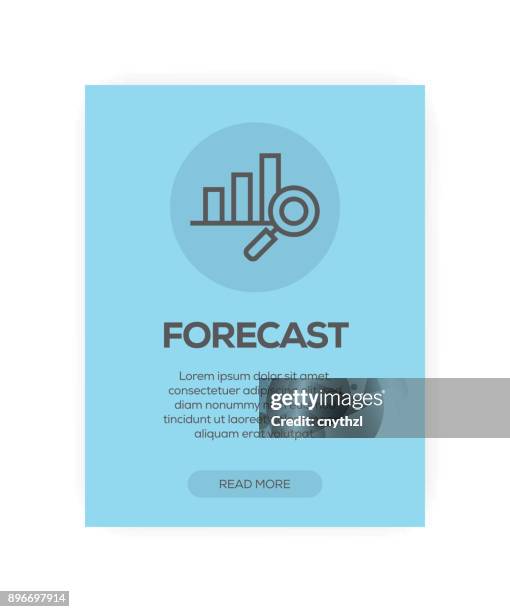 forecast concept - businessman drawing progress graph stock illustrations