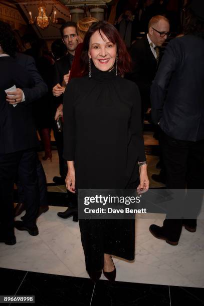 Arlene Phillips attends the press night performance of "Hamilton" at The Victoria Palace Theatre on December 21, 2017 in London, England.