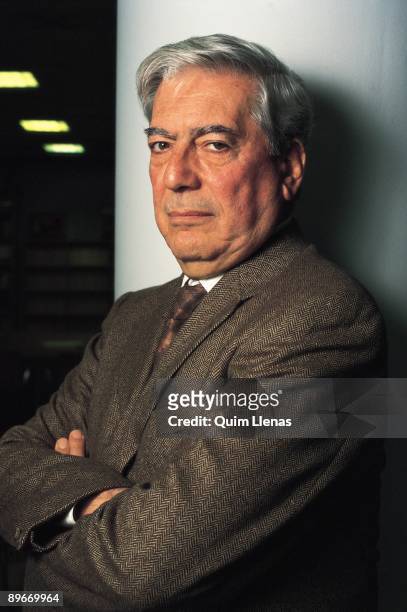 Portrait of Mario Vargas Llosa, writer