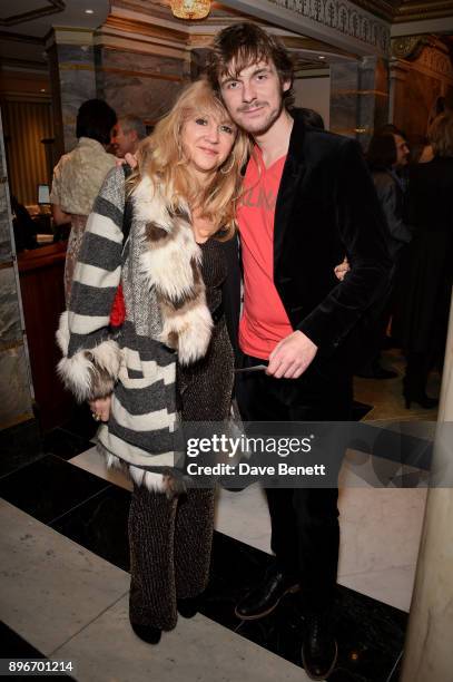 Sonia Friedman and Joe Murphy attend the press night performance of "Hamilton" at The Victoria Palace Theatre on December 21, 2017 in London, England.