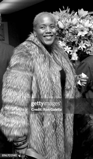 Toukie Smith attends Sam Wagstaff Collection Auction on January 16, 1989 at Christie's in New York City.