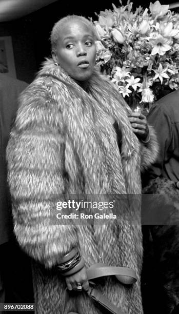 Toukie Smith attends Sam Wagstaff Collection Auction on January 16, 1989 at Christie's in New York City.