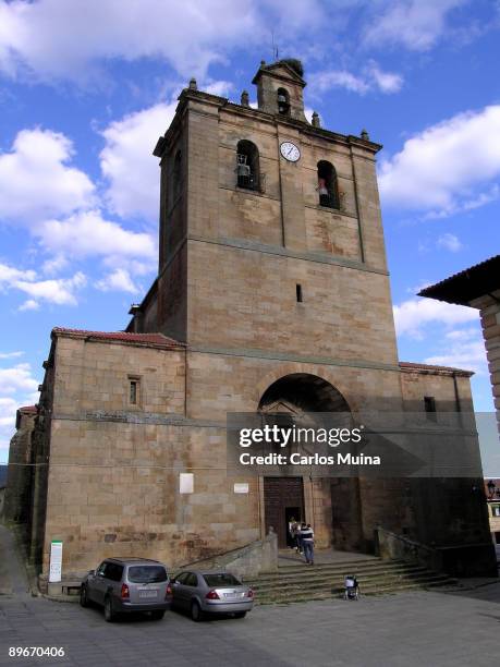 Vinuesa. Soria, Spain. Nuestra Senora del Pino Church, on the rear