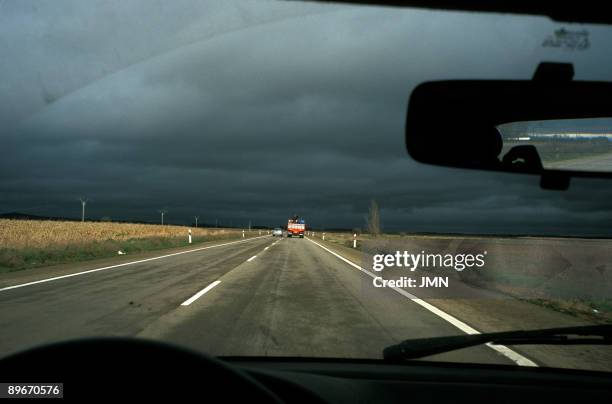 Spain. Leon. The moor. Road Benavente to Leon.