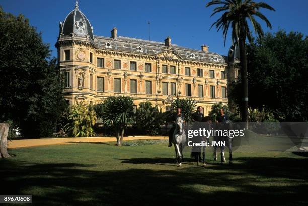 "Royal Andalusian School of Ecuestrian Art". Palace. Jerez de la Frontera. Cadiz.