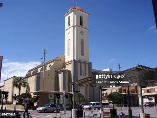 April 8, 2007. Guardamar del Segura, Alicante. Spain. In the image, parish church of "San Jaime".