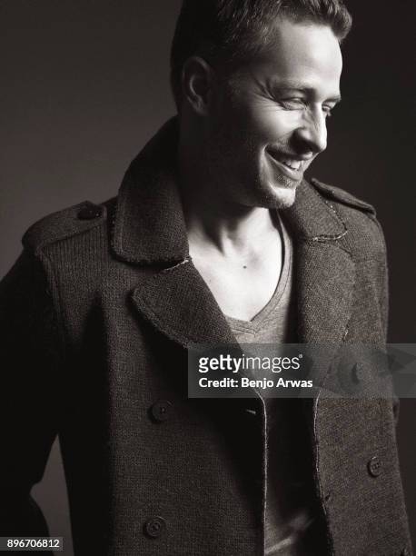 Actor Josh Dallas is photographed for The Fashionisto on October 15, 2014 in Los Angeles, California.