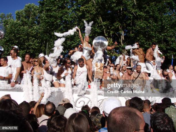 June 30, 2007. Madrid. Spain. Pride Parade celebration. In the photo, the actrees Malena Gracia on a carriage of the parade.